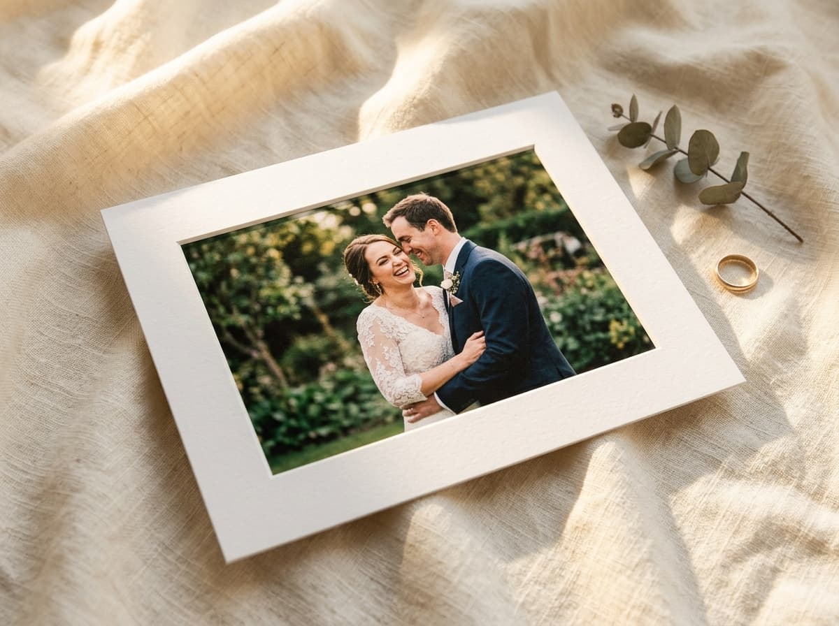 Physical Printed Photo on Table